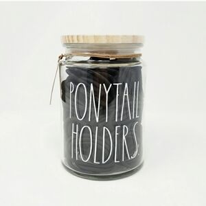 RAE DUNN Ponytail holder jar container cellar